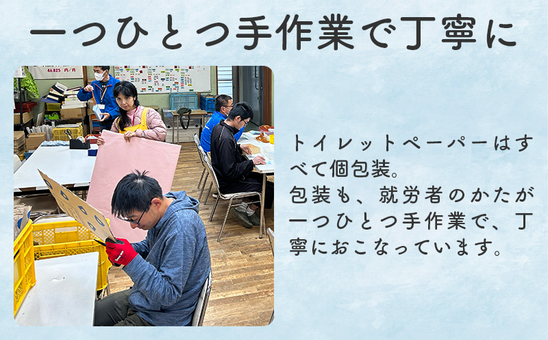【ダブル27ロール】オリジナルトイレットペーパー　ドリームロール　就労支援 障がい者支援 トイレットペーパー 再生紙 日用品 無香料 27ロール ダブル