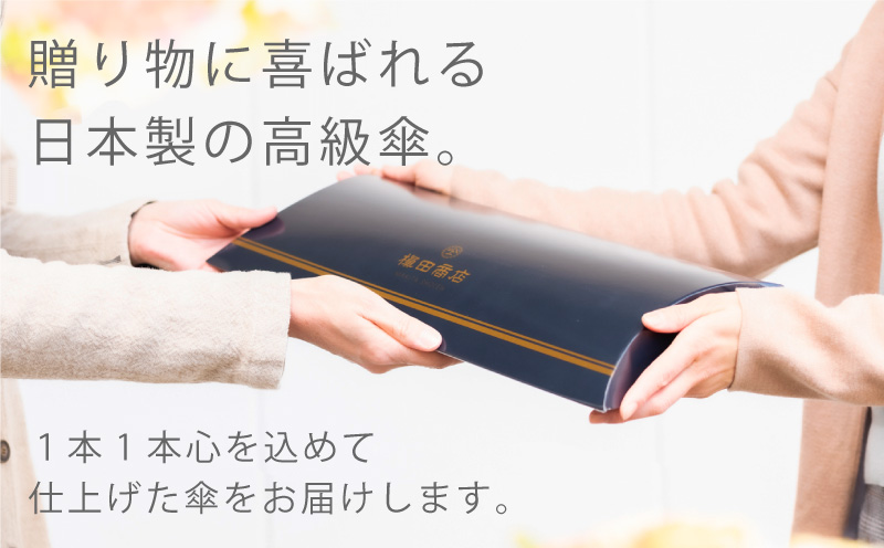 【槙田商店】紳士折たたみ傘　Tie　Stripe×Plain　DARK GREEN DARK GREEN Stripe×Plain