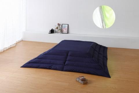 国産【羽毛こたつふとん】200×250　ダウン80％【リユース羽毛】ネイビー