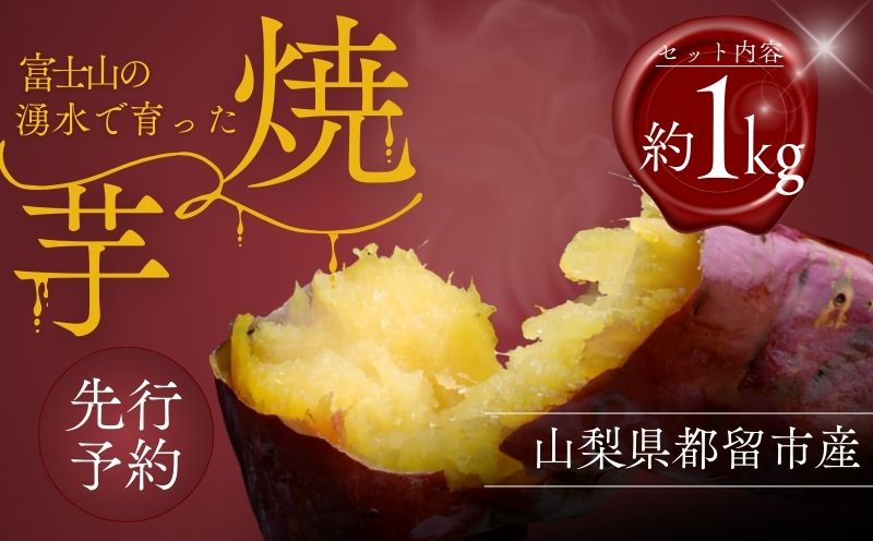 富士山の湧水で育った焼きいも　さつまいも　サツマイモ　焼き芋　健康志向　美容　食物繊維　しっとり　熟成 1㎏