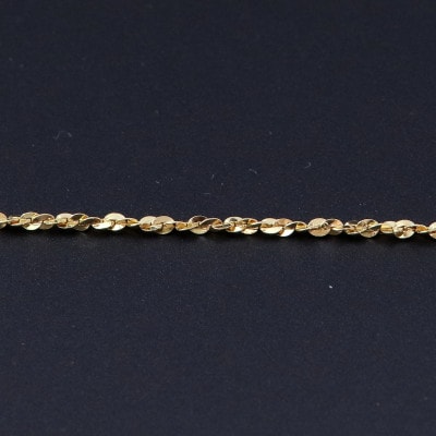 K24純金クラリスチェーンネックレス45cmスライドムーブ付き【配送不可地域：沖縄県】