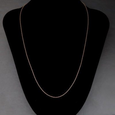 K24純金アズキチェーンネックレス45cmスライドムーブ付き【配送不可地域：沖縄県】