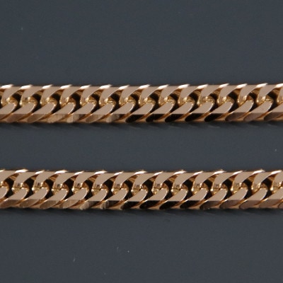 K18喜平6面Wネックレス50g【長さ50cm・幅6.0mm・厚さ2.1mm】【配送不可地域：沖縄県】