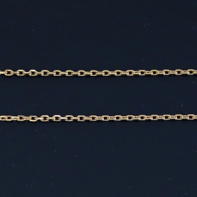 K24純金 40アズキチェーンネックレス45cm【配送不可地域：沖縄県】