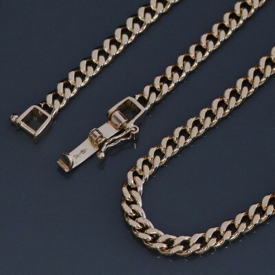 K18シングル喜平ブレスレット約7.3g 長さ18cm・幅3.7mm・厚さ1.3mm【配送不可地域：沖縄県】