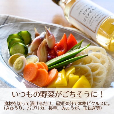 【簡単・時短おうちごはん応援!】ピクルスワインビネガー5本セット〈自社醸造ワインビネガー使用〉
