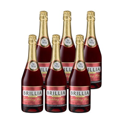 スパークリングワイン「ブリリア　赤」720ml 6本セット