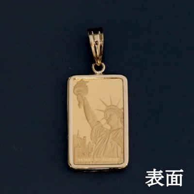 K24純金リバティ【2グラム】ペンダントヘッド【配送不可地域：沖縄県】
