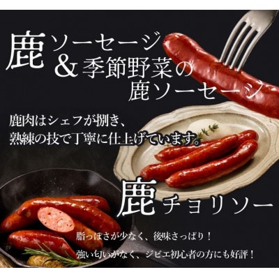 富士山麓の恵みを味わうプレミアムジビエ6種セット 鹿肉ソーセージ、カンパーニュ、ロースハムなど詰合せ【配送不可地域：離島】