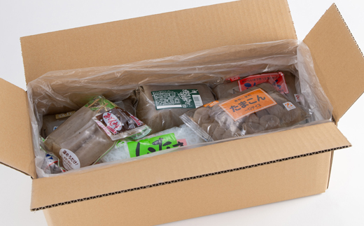 昔ながらの製法でつくる牧丘こんにゃくセット　計18袋