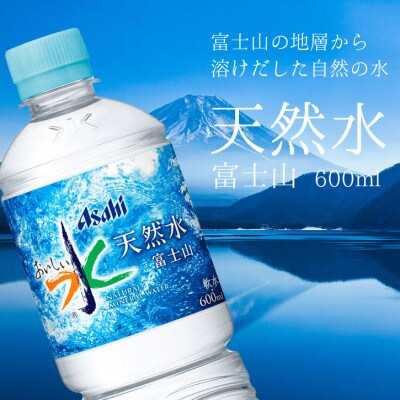 【毎月定期便】「おいしい水」 天然水 600ml【24本入】アサヒ飲料全2回　防災