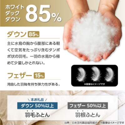 甲州羽毛ふとん洗える羽毛肌掛けふとん(シングル)16