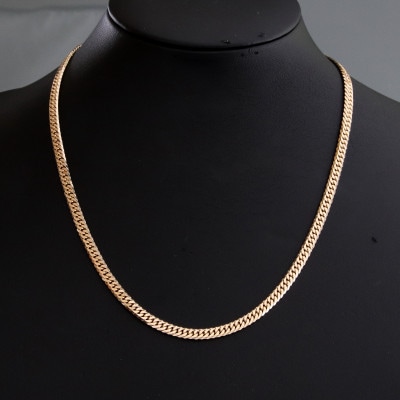 K18喜平6面Wネックレス30g【長さ60cm・幅4.2mm・厚さ1.5mm】【配送不可地域：沖縄県】