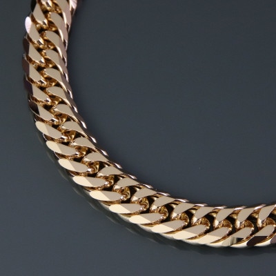 K18喜平6面Wブレスレット50g 長さ20cm・幅9.0mm・厚さ3.5mm【配送不可地域：沖縄県】