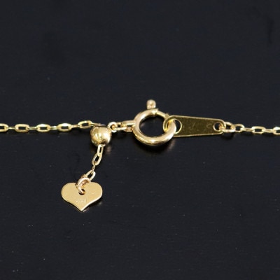 K24純金0.3ラディアントチェーンネックレス45cmスライドムーブ付き【配送不可地域：沖縄県】