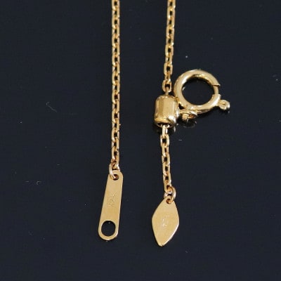 K24純金 40アズキチェーンネックレス45cm【配送不可地域：沖縄県】