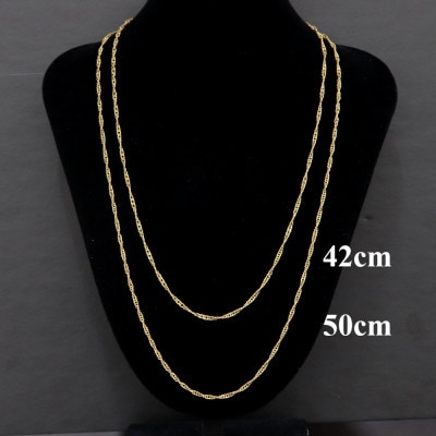 K24純金ワイドスクリュー30チェーンネックレス50cm【配送不可地域：沖縄県】