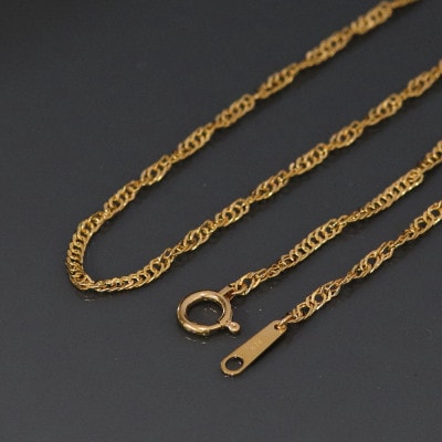 K24純金ワイドスクリュー30ブレスレット18cm【配送不可地域：沖縄県】