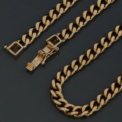 K18シングル喜平ネックレス30g【長さ50cm・幅4.0mm・厚さ1.6mm】【配送不可地域：沖縄県】