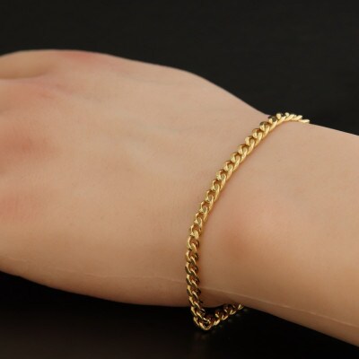 K18シングル喜平ブレスレット約12.2g 長さ20cm・幅4.0mm・厚さ1.6mm【配送不可地域：沖縄県】