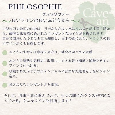 【数量限定】Cave an MANRIKI Blanc 万力ブラン　プティ・マンサン　375ml