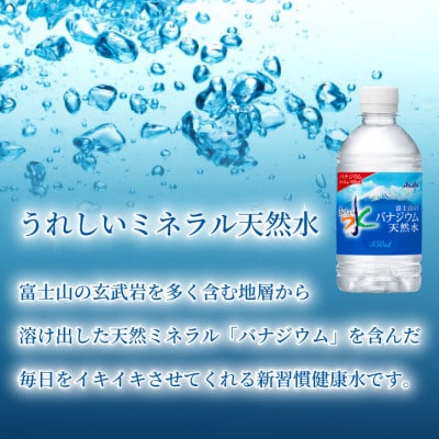 【毎月定期便】バナジウム天然水350ml【24本入】アサヒ飲料全12回　防災