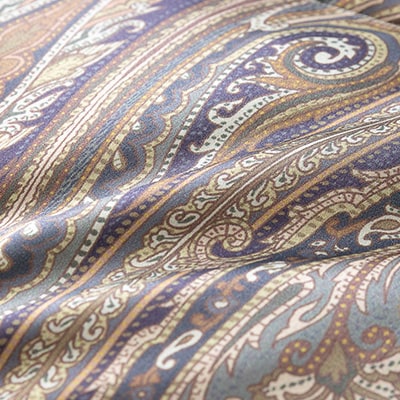 【甲州羽毛ふとん】シルク100%羽毛本掛けふとん (シングル) ブルー カバー付き　36