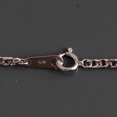 純プラチナ喜平12面カットネックレス60cm【幅2.3mm・厚さ0.8mm】【配送不可地域：沖縄県】