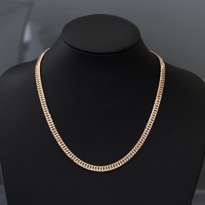 K18喜平6面Wネックレス50g【長さ60cm・幅5.4mm・厚さ2.0mm】【配送不可地域：沖縄県】