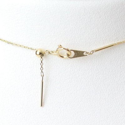 K18あこや真珠7.5-8.0mmオメガタイプ スルーネックレス【配送不可地域：沖縄県】