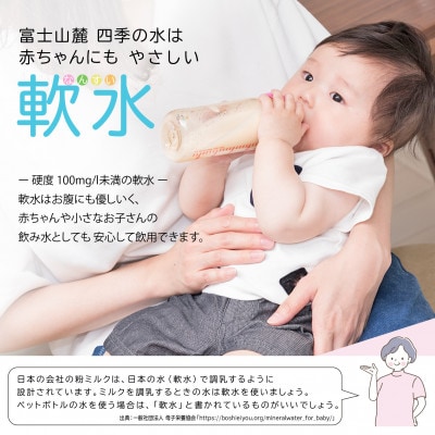 ミネラルウォーター 富士山麓 四季の水 500ml 24本 2箱 計48本 ミネラルウォーター 軟水