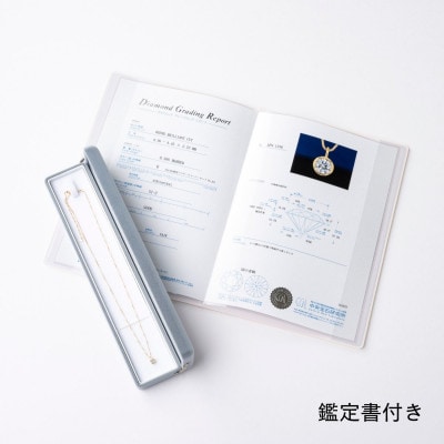 K18最上等級【Dカラー】大粒ダイヤモンドネックレス 0.3ct UP【配送不可地域：沖縄県】