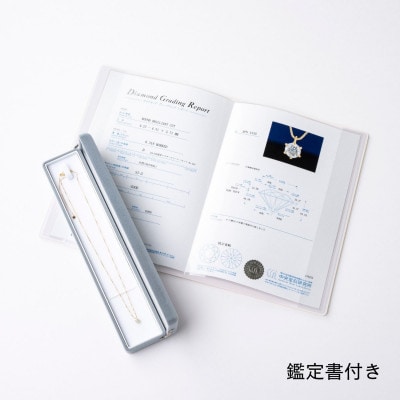 K18最上等級【Dカラー】大粒ダイヤモンドネックレス 0.3ct UP 爪留め【配送不可地域：沖縄県】