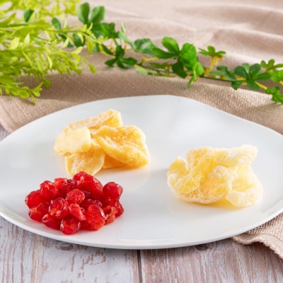 やまなし半生ドライフルーツ食べ比べ3種セット(もも/サクランボ/りんご)485g