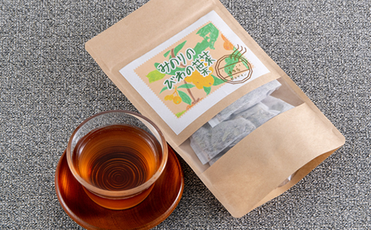 【農福連携】天日で乾燥、自家焙煎したみのりのびわの葉茶　2袋セット(4g×5パック×2袋)