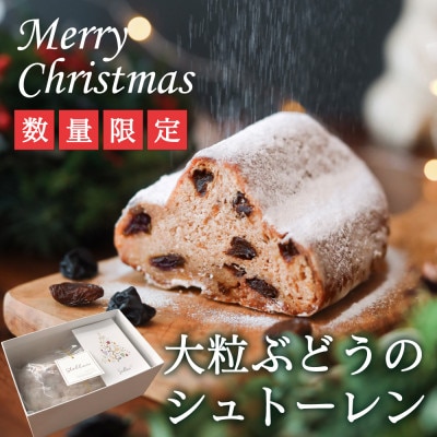 【2026年11月上旬から順次発送】大粒葡萄のシュトーレン 山梨県産ぶどうのレーズン使用 クリスマス