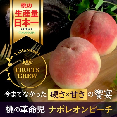 【8月上旬より順次発送】硬さ×甘さの饗宴 希少なナポレオンピーチ今回逃すと1年待ち【配送不可地域：離島・北海道・沖縄県・中国・四国・九州】