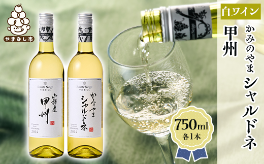 ワイン サントネージュワインが贈る シャルドネ 甲州 白ワイン 2本 セット