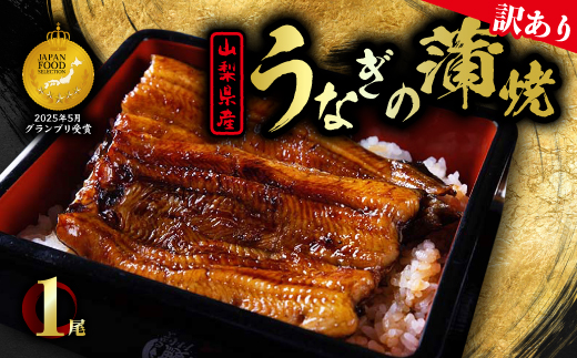 【訳あり】山梨県産富士山脈の地下水うなぎの蒲焼　1尾【配送不可地域：離島】