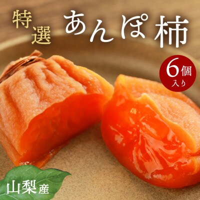 【2026年11月より発送】特選 山梨県産 あんぽ柿 「蜜まる」 6個入