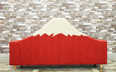 富士山ソファー3人掛 タイプⅠ(紅富士)【完成品開梱設置】