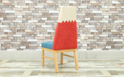 とっても可愛いNAHARAオリジナル富士山チェアー(紅富士)【完成品開梱設置】