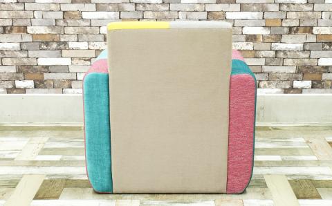 おしゃれでかわいい一人掛けソファー【CUBE】ｂスタイル【完成品開梱設置】