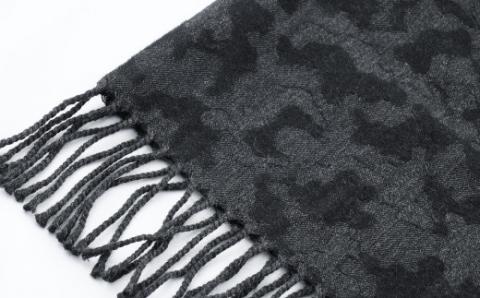 郡内織物　迷彩マフラー(ウール100%)