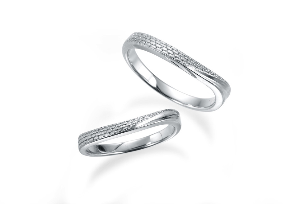 ブルージュの石畳リング　レディース【サイズ：8号～16号（1号刻み）】