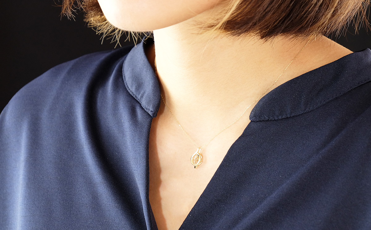 K18YG ダイヤモンド ネックレス 0.20ct 17366B K18 DIA PN: 大月市ANA