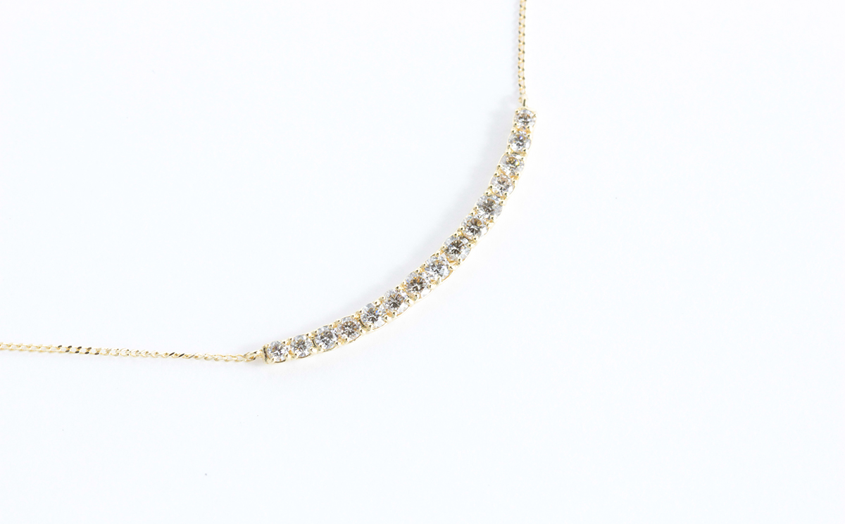 K18YG　ダイヤモンド　ネックレス　0.50ct　17780B　K18　DIA　PN