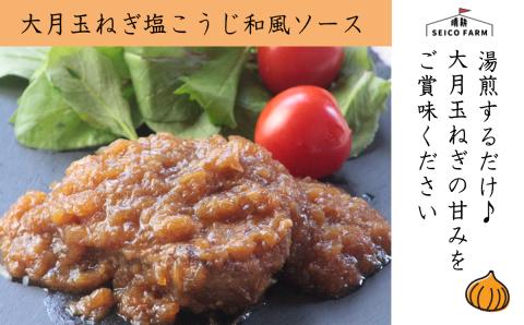 2種のソース「お肉屋さんのふっくら大月玉ねぎハンバーグ」8個セット