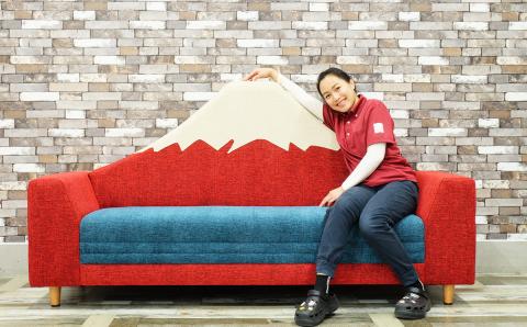 富士山ソファー3人掛 タイプⅠ(紅富士)【完成品開梱設置】