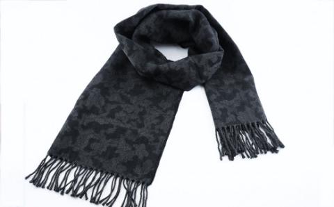 郡内織物　迷彩マフラー(ウール100%)